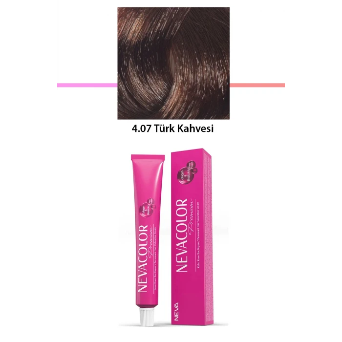 İEG Premium 4.07 Türk Kahvesi - Kalıcı Krem Saç Boyası 50 g Tüp