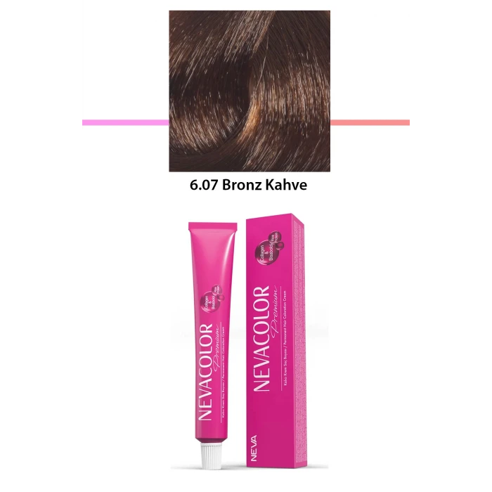 İEG Premium 6.07 Bronz Kahve - Kalıcı Krem Saç Boyası 50 g Tüp