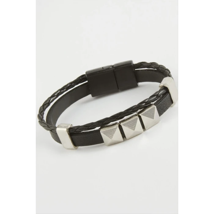 ieg™ Prizma Kaliteli Mıknatıslı Suni Deri Bileklik