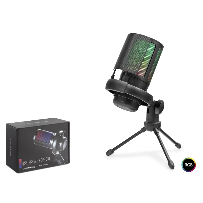 ieg™ Profesyonel Gaming Rgb Mikrofon 192 Khz / 24 Bit Type-C - Siyah ME6S