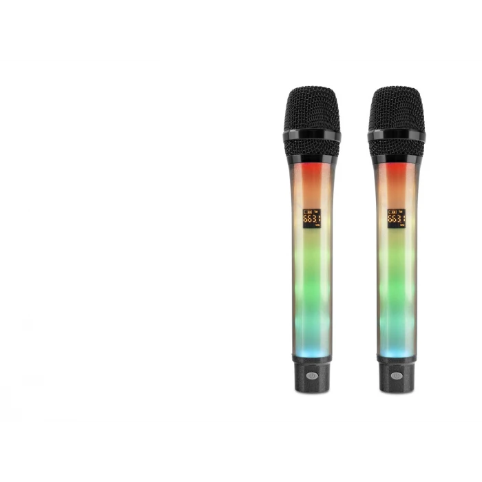ieg™ Profesyonel Kablosuz Uhf 2 Mikrofonlu Set Rgb - Siyah WX-82