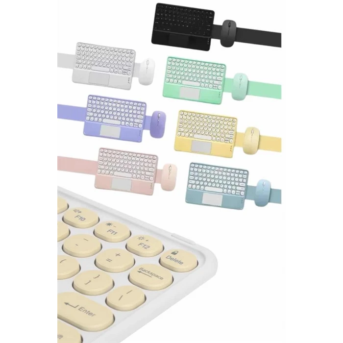 ieg™ Profesyonel Wifi Q Klavye Bluetooth Klavye Touchpad 10.8 Inç