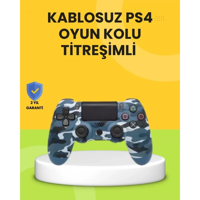 ieg™ Ps4 Uyumlu Kablosuz Oyun Kolu Ergonomik Çift Titreşimli