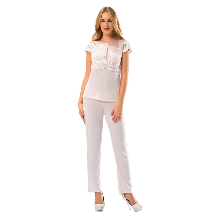 ieg™ Pudra Penye Pijama Takımı - 1607