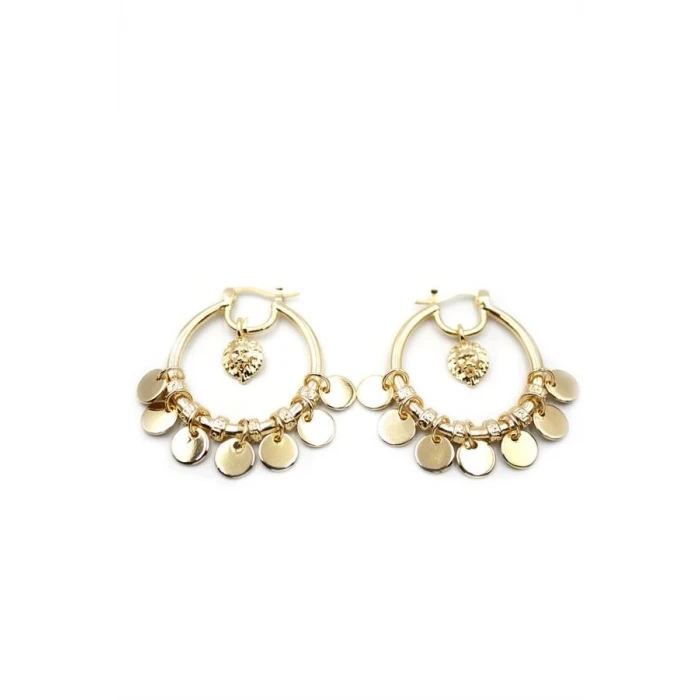 ieg™ Pullu Halka Küpe - Altın