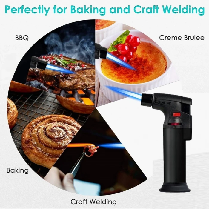 Pürmüz Alev Çakmak 1300°C - Torch Doldurulabilir Depolu Orta Boy