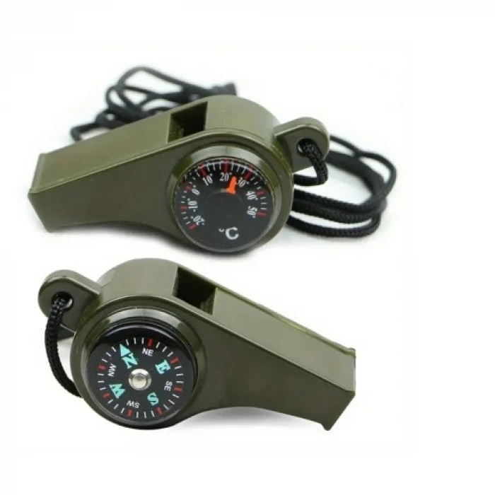 ieg™ Pusulalı ve Termometreli 3’ü 1 Arada Acil Durum Düdüğü