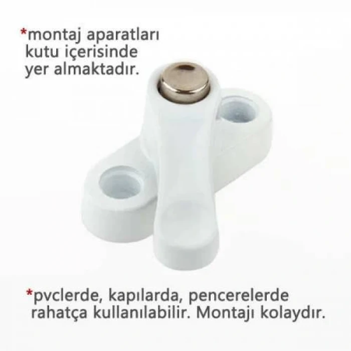 ieg™ Pvc Kapı Pencere Emniyet Kilidi -  Düğmeli Pimapen Kilidi - Çelik