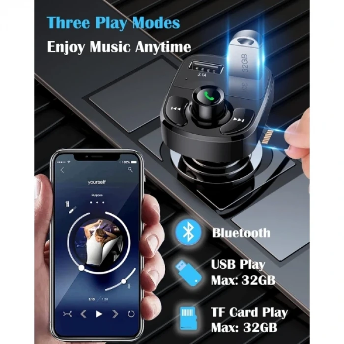 ieg™ QC 3.1A USB & PD /TF FM Transmitter