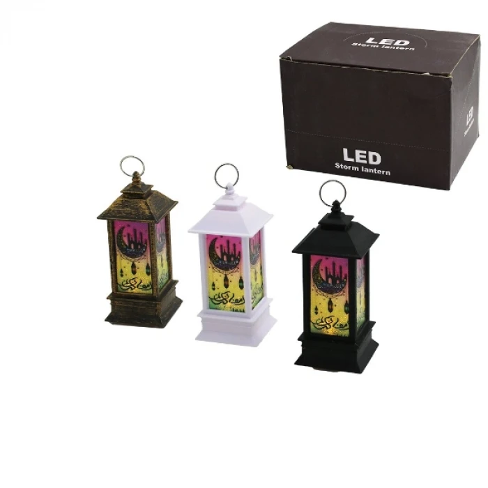 ieg™ Ramazan Temalı Küçük Kare Kubbe LED Lamba