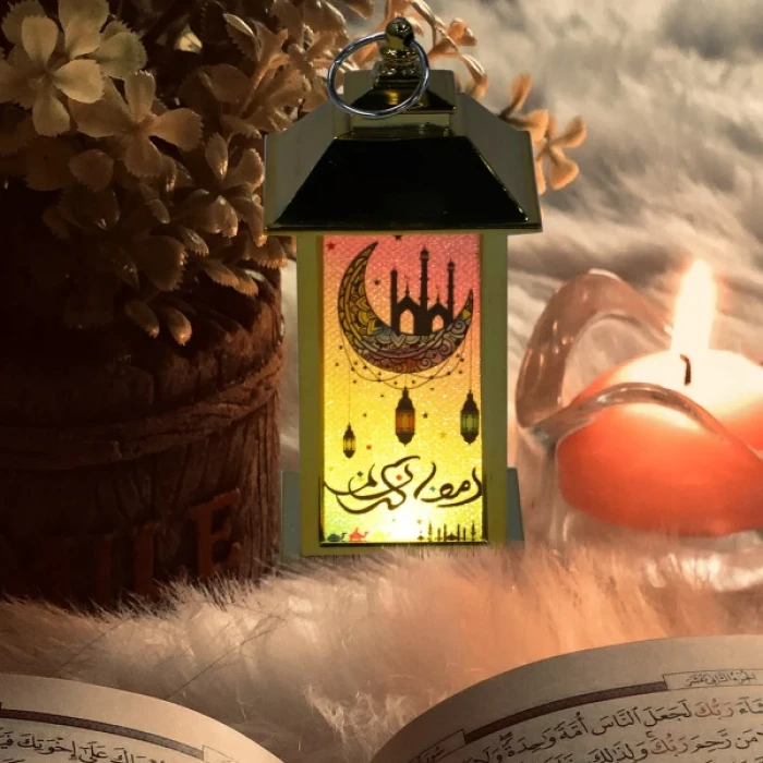 ieg™ Ramazan Temalı Küçük Kare Kubbe LED Lamba