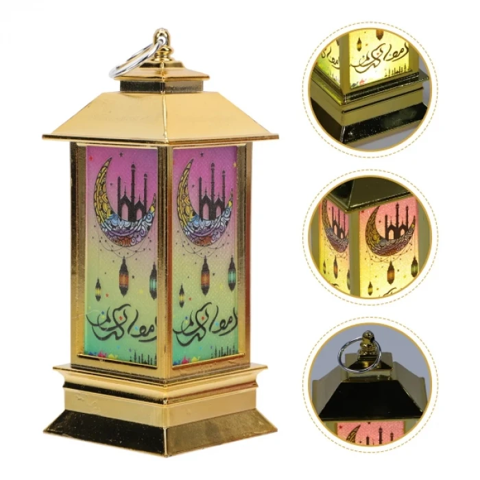 ieg™ Ramazan Temalı Küçük Kare Kubbe LED Lamba