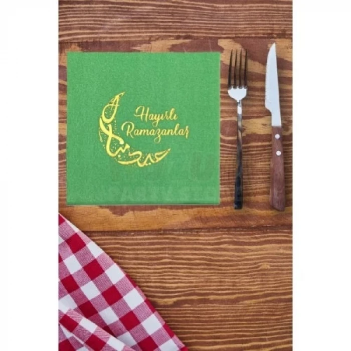 ieg™ Ramazan Temalı Yaldız Baskılı Peçete