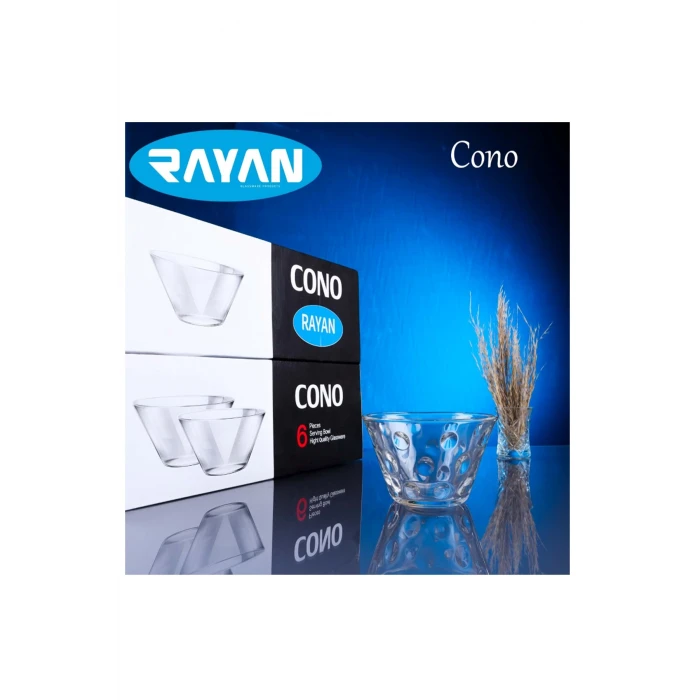 ieg™ Rayan Cono 6lı Büyük Cam Kase