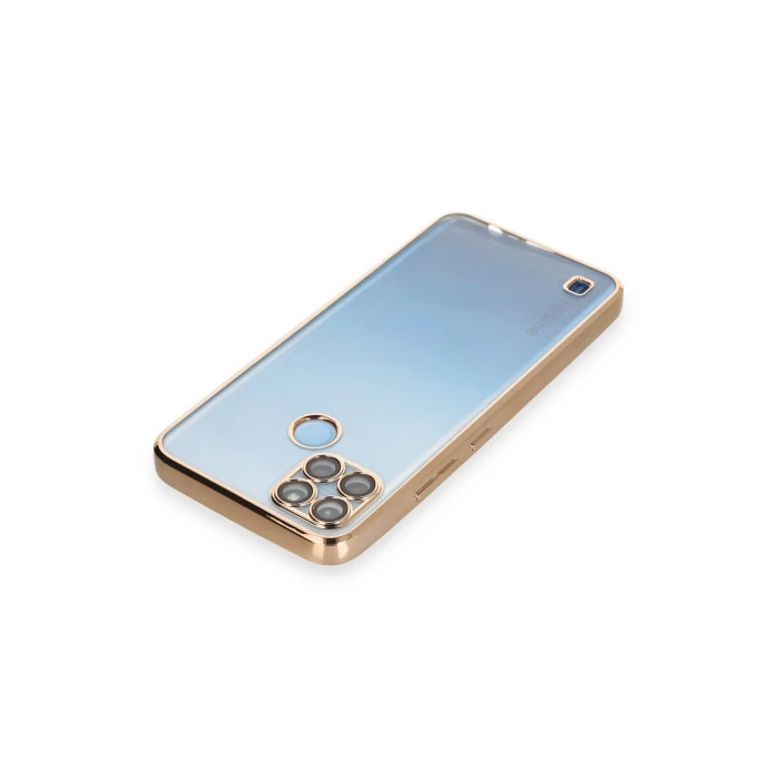 ieg™  Realme C25Y Kılıf Razer Lensli Silikon - Gold