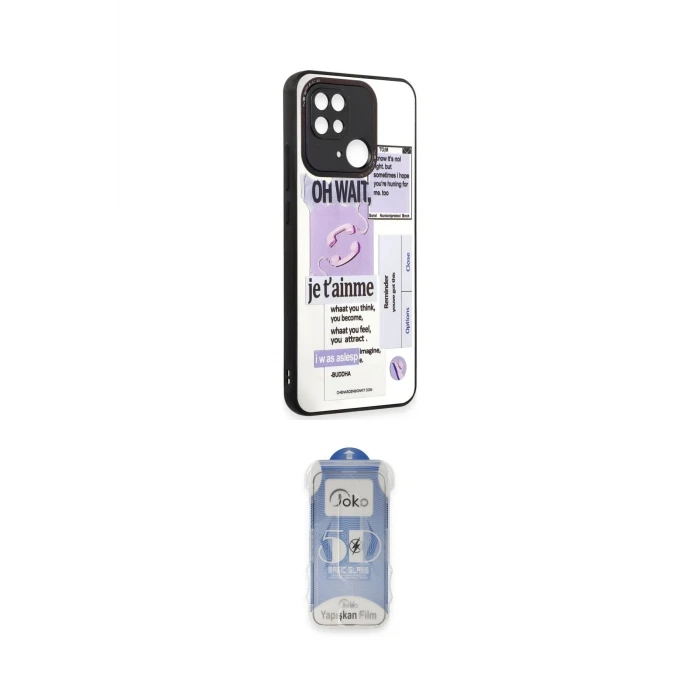 ieg™ Redmi 10C Kılıf Odak Klasik Serisi - Siyah Joko Magic 5D Cam