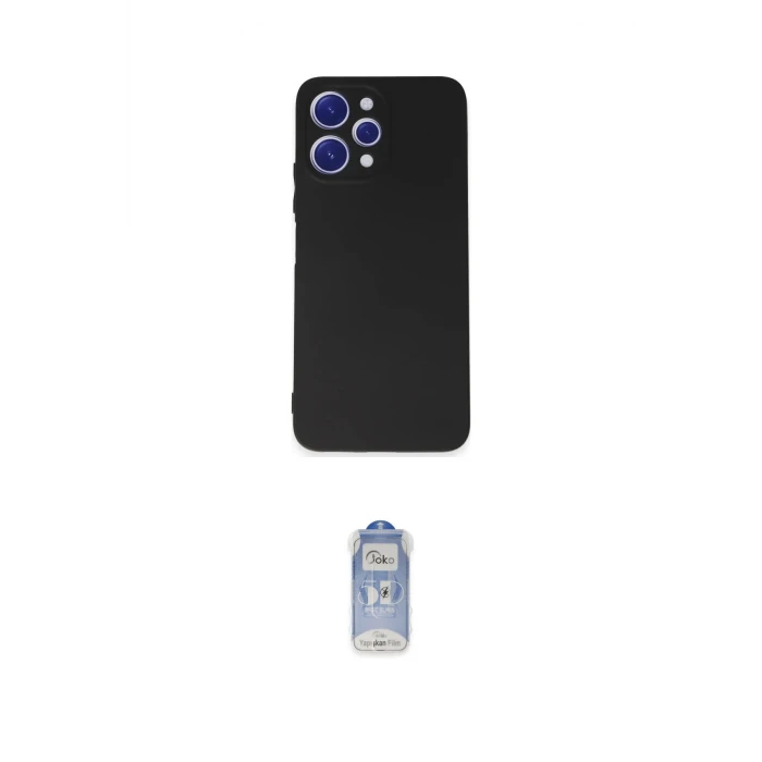 ieg™ Redmi 12 Kılıf Kozmos Yansıma Özel Seri - Siyah Joko Magic 5D Cam