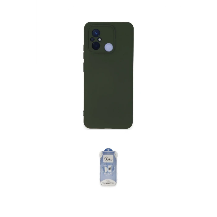 ieg™ Redmi 12C Kılıf Ahenk Serisi - Siyah Joko Magic 5D Cam