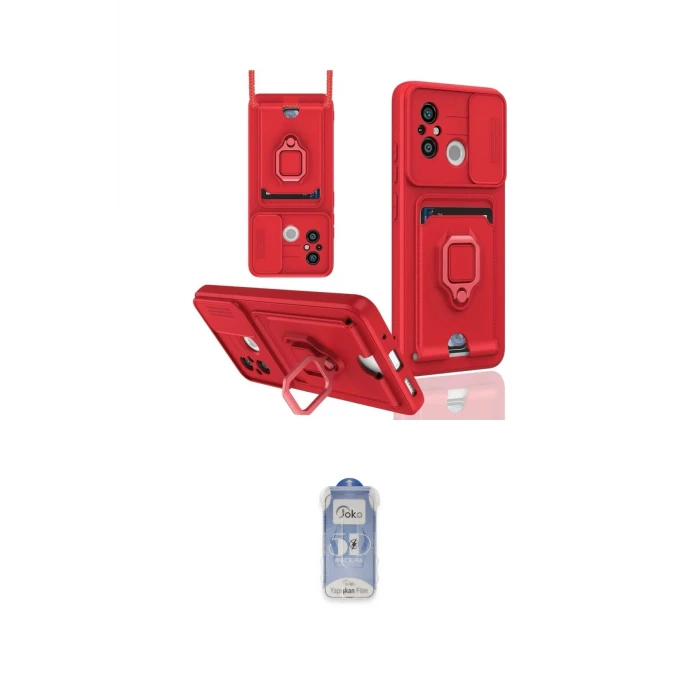 ieg™ Redmi 12C Kılıf Vadi Form Prime - Siyah Joko Magic 5D Cam