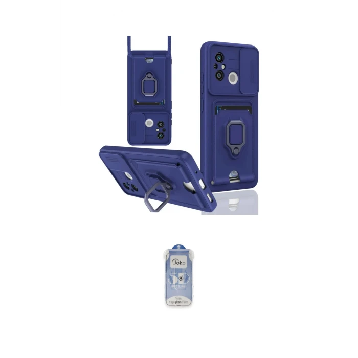 ieg™ Redmi 12C Kılıf Vadi Form Prime - Siyah Joko Magic 5D Cam