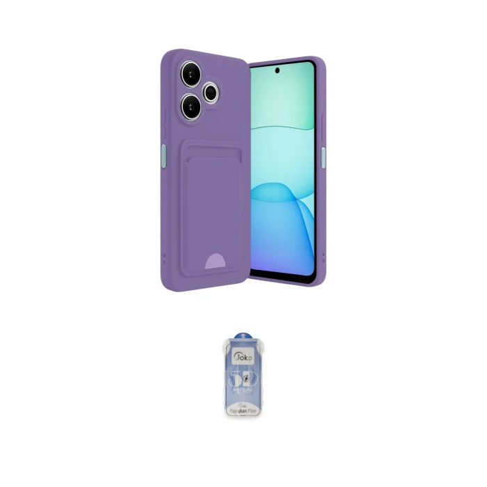 ieg™ Redmi 13 4G Kılıf Vadi Çizgi Prime - Siyah Joko Magic 5D Cam