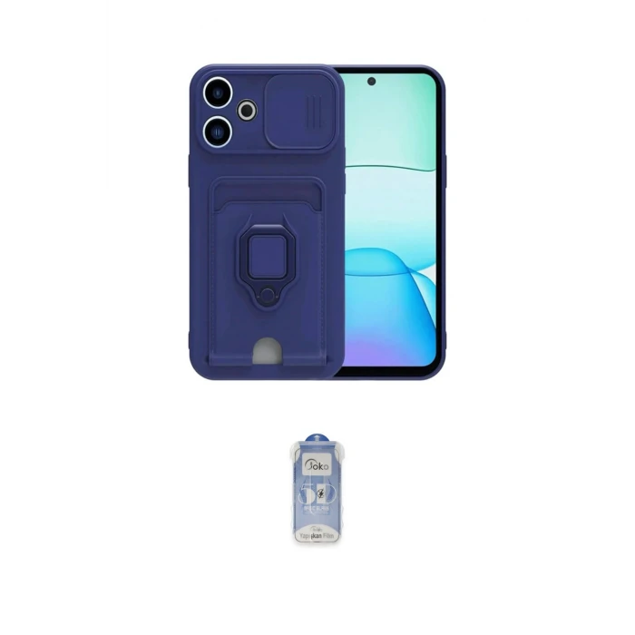 ieg™ Redmi 13 4G Kılıf Vadi Form Prime - Siyah Joko Magic 5D Cam