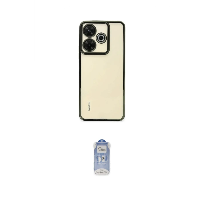 ieg™ Redmi 13 4G Kılıf Vadi Minimal - Siyah Joko Magic 5D Cam