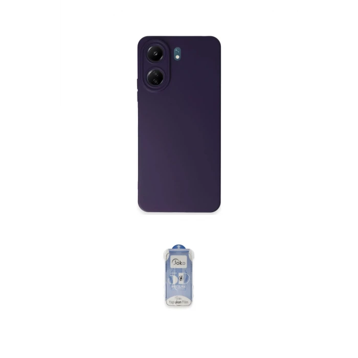 ieg™ Redmi 13C Kılıf Ahenk Serisi - Siyah Joko Magic 5D Cam