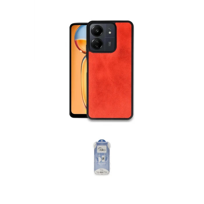 ieg™ Redmi 13C Kılıf Kıvılcım Işık Serisi - Siyah Joko Magic 5D Cam