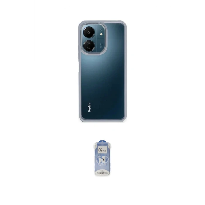 ieg™ Redmi 13C Kılıf Nova Işık Serisi - Siyah Joko Magic 5D Cam