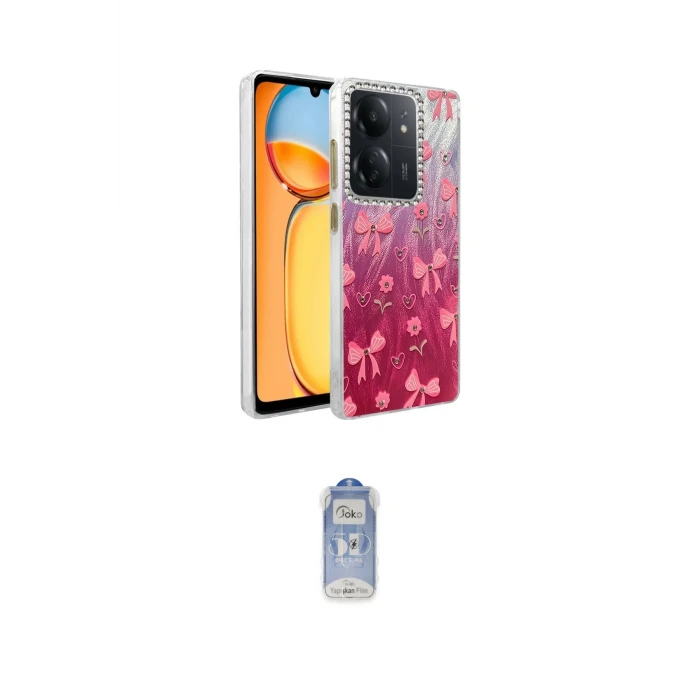 ieg™ Redmi 13C Kılıf Zirve Modern Prime - Siyah Joko Magic 5D Cam