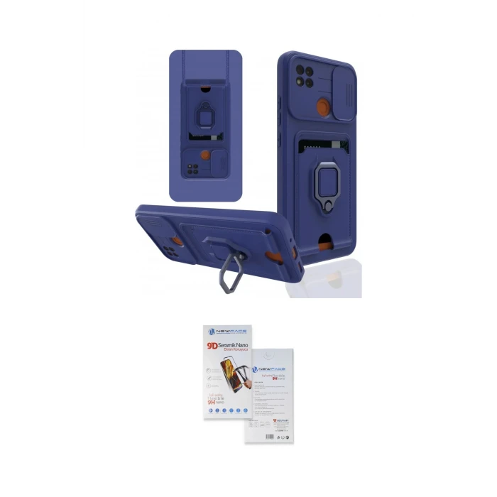 ieg™ Redmi 9C Kılıf Vadi Form Prime - Siyah Seramik Nano Ekran Koruyucu