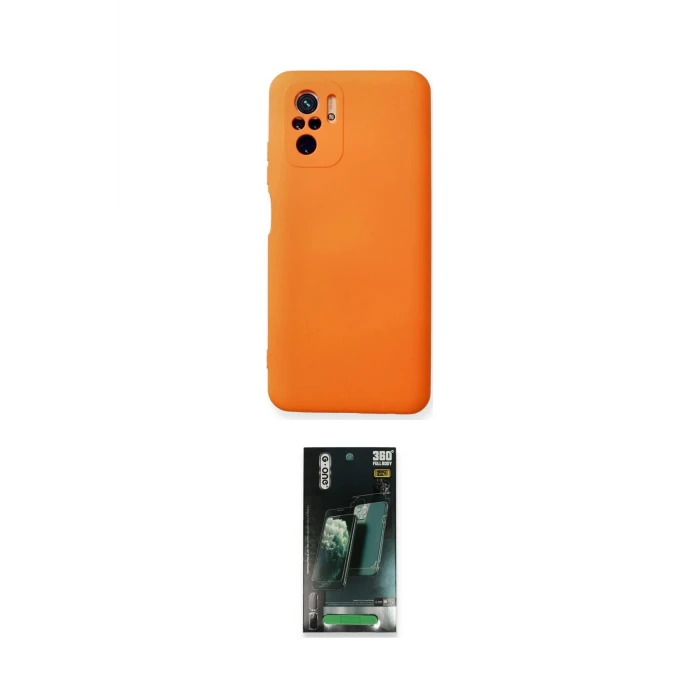 ieg™ Redmi Note 10 Kılıf Ahenk Serisi - Şeffaf 360 Full Body Arka Koruyucu