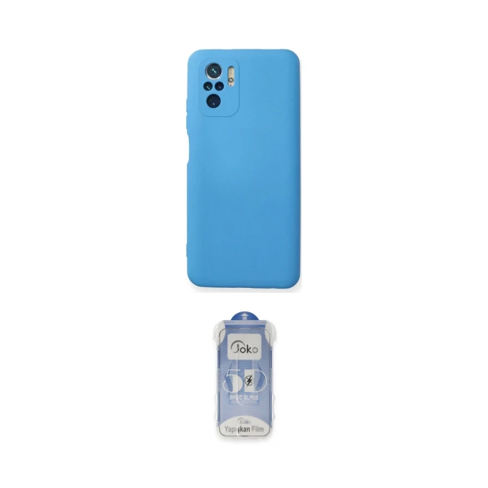 ieg™ Redmi Note 10 Kılıf Ahenk Serisi - Şeffaf Joko Magic 5D Cam