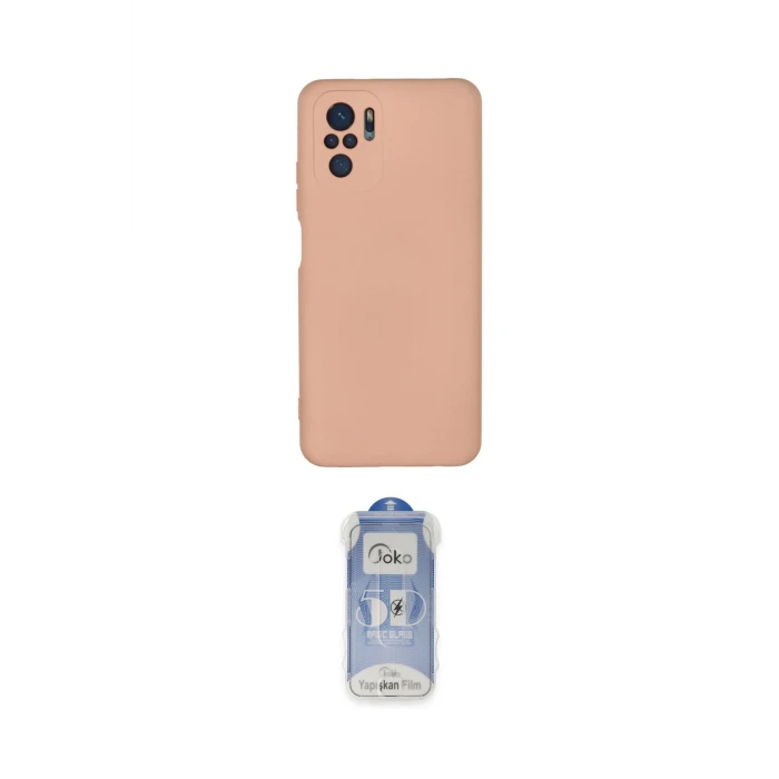ieg™ Redmi Note 10 Kılıf Ahenk Serisi - Şeffaf Joko Magic 5D Cam