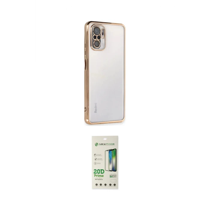 ieg™ Redmi Note 10 Kılıf Vadi Minimal - Siyah 20D Premium Cam Ekran Koruyucu