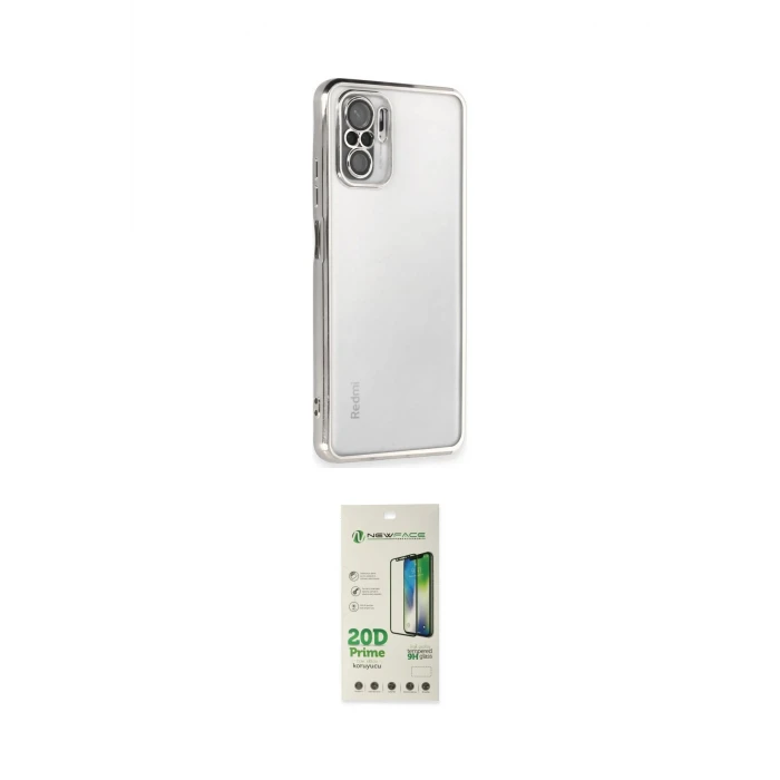 ieg™ Redmi Note 10 Kılıf Vadi Minimal - Siyah 20D Premium Cam Ekran Koruyucu