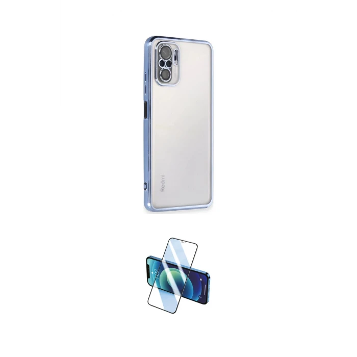 ieg™ Redmi Note 10 Kılıf Vadi Minimal - Siyah 3D Antistatik Seramik Nano Ekran Koruyucu