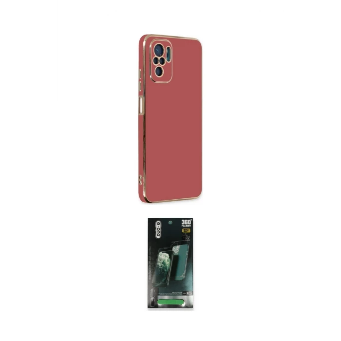 ieg™ Redmi Note 10 Kılıf Yankı Serisi - Şeffaf 360 Full Body Arka Koruyucu