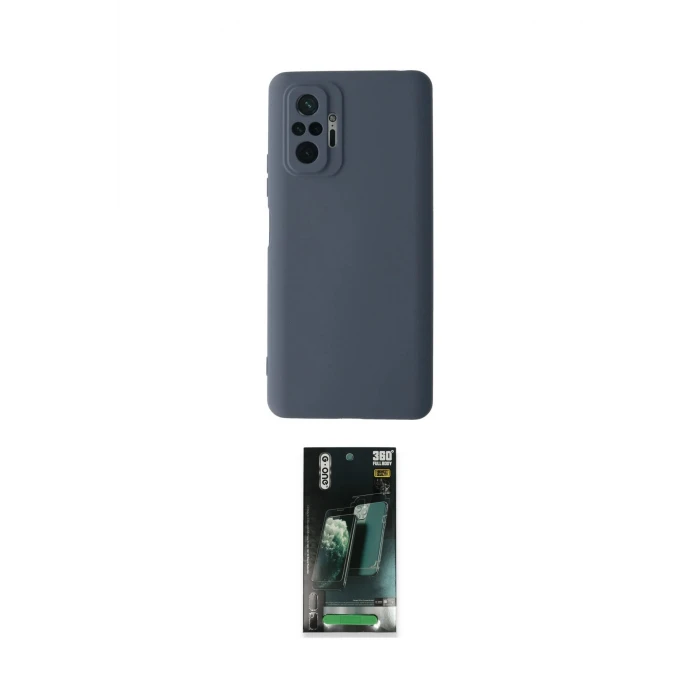 ieg™ Redmi Note 10 Pro Kılıf Ahenk Serisi - Şeffaf 360 Full Body Arka Koruyucu