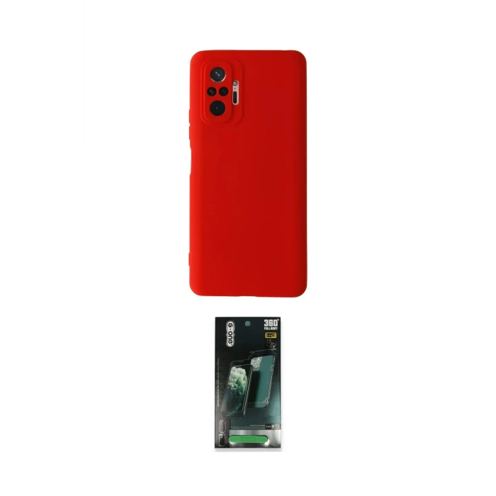 ieg™ Redmi Note 10 Pro Kılıf Ahenk Serisi - Şeffaf 360 Full Body Arka Koruyucu