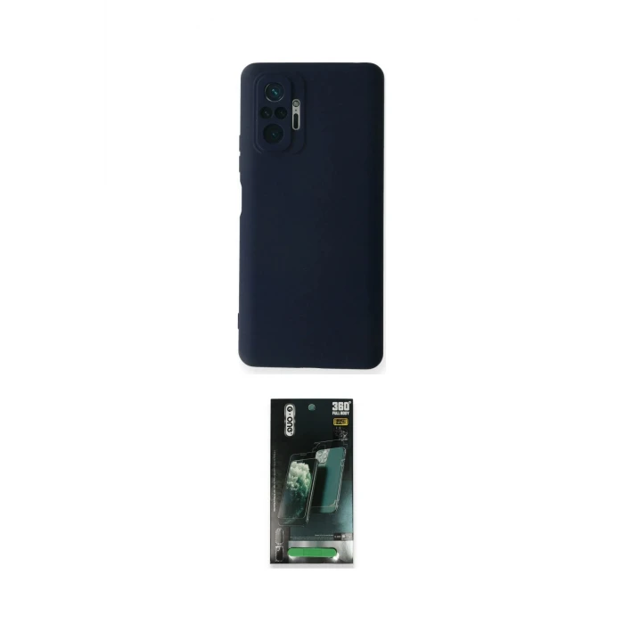 ieg™ Redmi Note 10 Pro Kılıf Ahenk Serisi - Şeffaf 360 Full Body Arka Koruyucu
