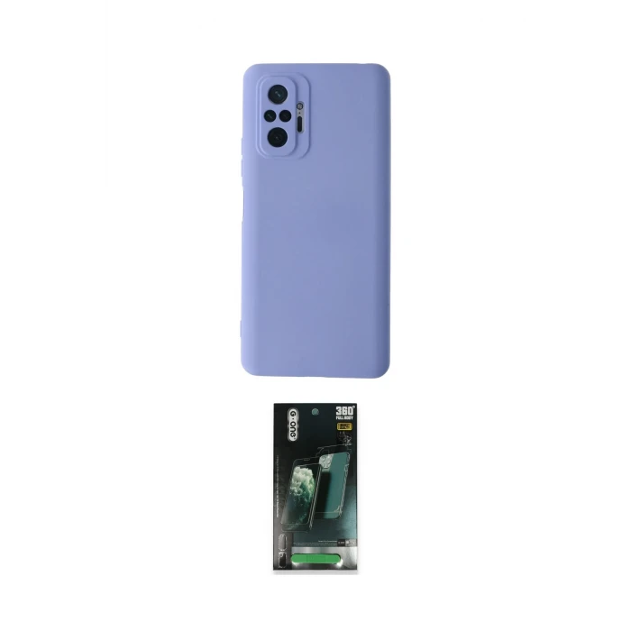 ieg™ Redmi Note 10 Pro Kılıf Ahenk Serisi - Şeffaf 360 Full Body Arka Koruyucu