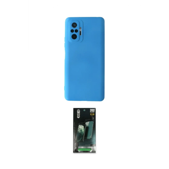 ieg™ Redmi Note 10 Pro Kılıf Ahenk Serisi - Şeffaf 360 Full Body Arka Koruyucu