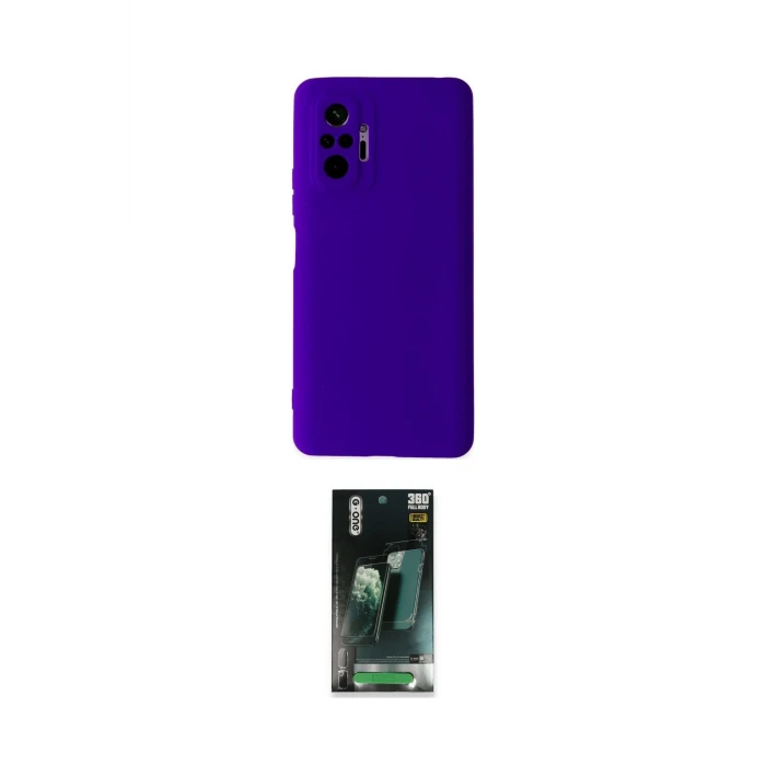 ieg™ Redmi Note 10 Pro Kılıf Ahenk Serisi - Şeffaf 360 Full Body Arka Koruyucu