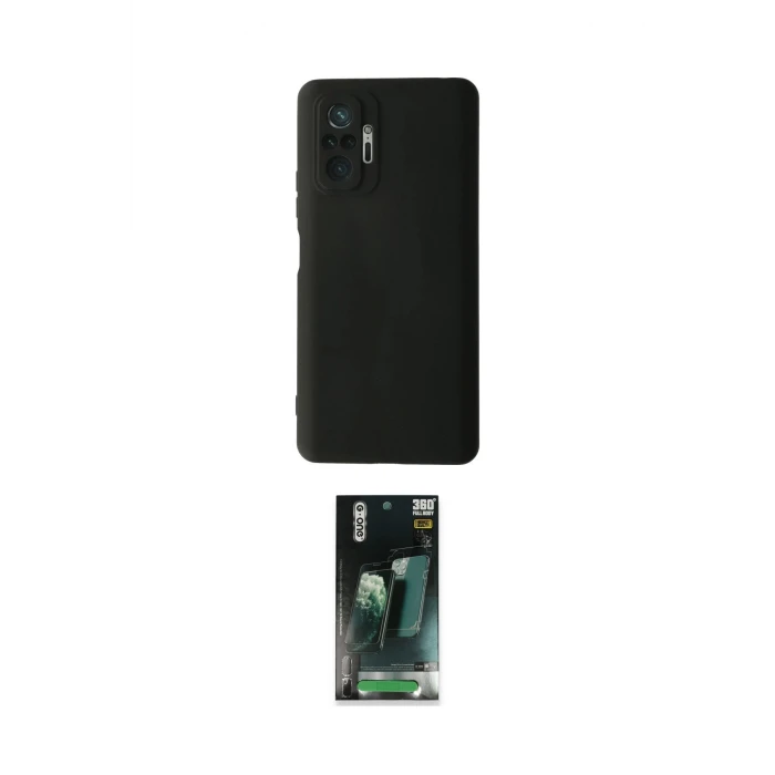 ieg™ Redmi Note 10 Pro Kılıf Ahenk Serisi - Şeffaf 360 Full Body Arka Koruyucu
