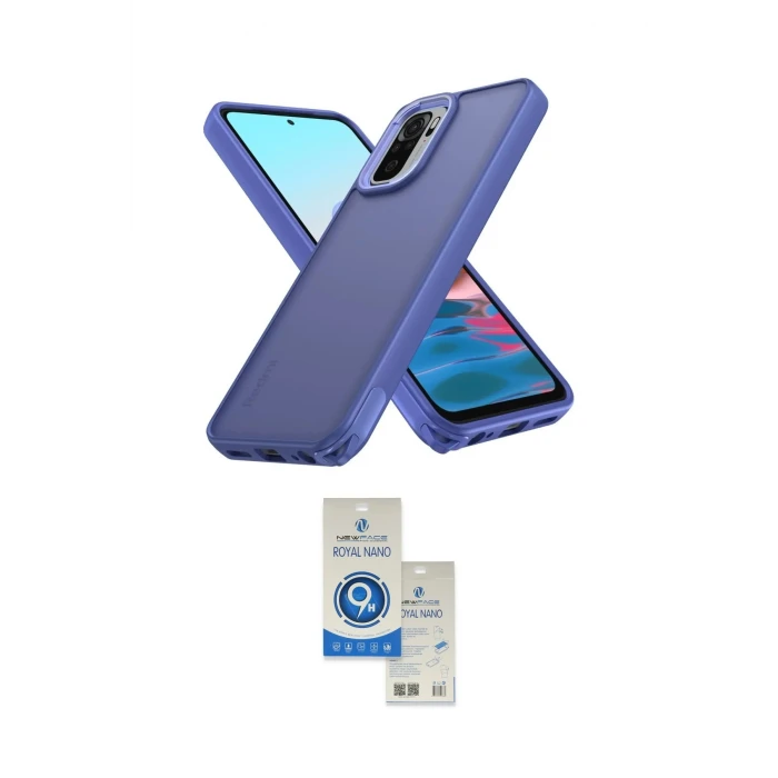 ieg™ Redmi Note 10 Pro Kılıf Atlas Form - Şeffaf Royal Nano Ekran Koruyucu