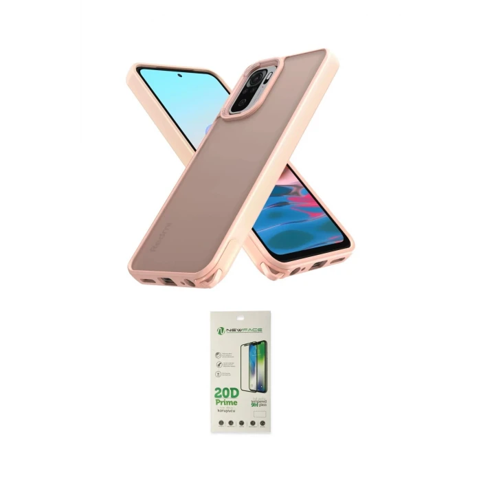 ieg™ Redmi Note 10 Pro Kılıf Atlas Form - Siyah 20D Premium Cam Ekran Koruyucu
