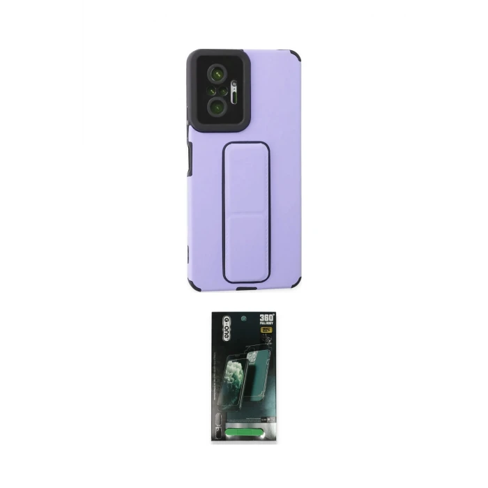 ieg™ Redmi Note 10 Pro Kılıf Çekirdek Yansıma - Şeffaf 360 Full Body Arka Koruyucu