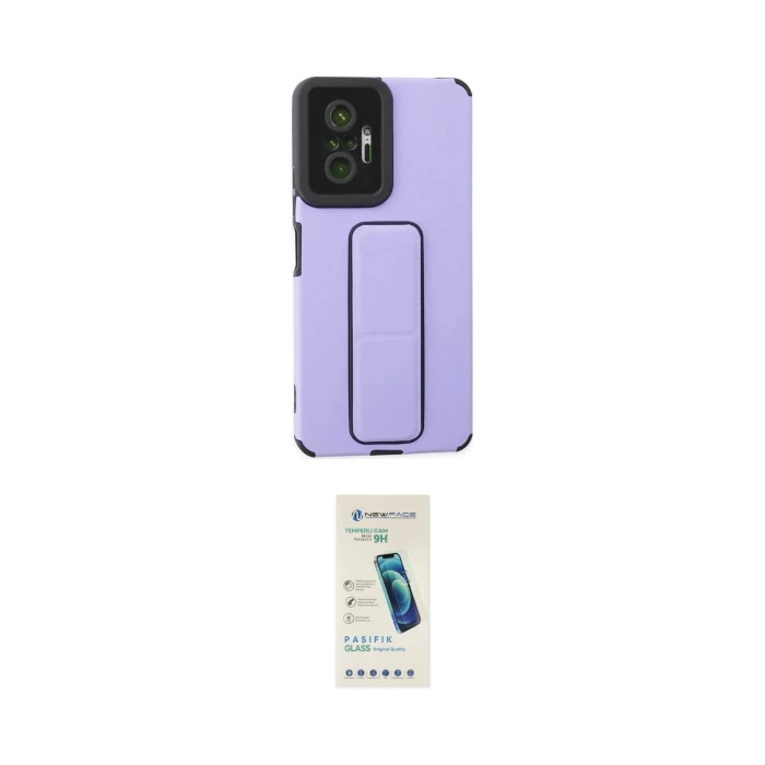ieg™ Redmi Note 10 Pro Kılıf Çekirdek Yansıma - Şeffaf Pasifik Cam Ekran Koruyucu